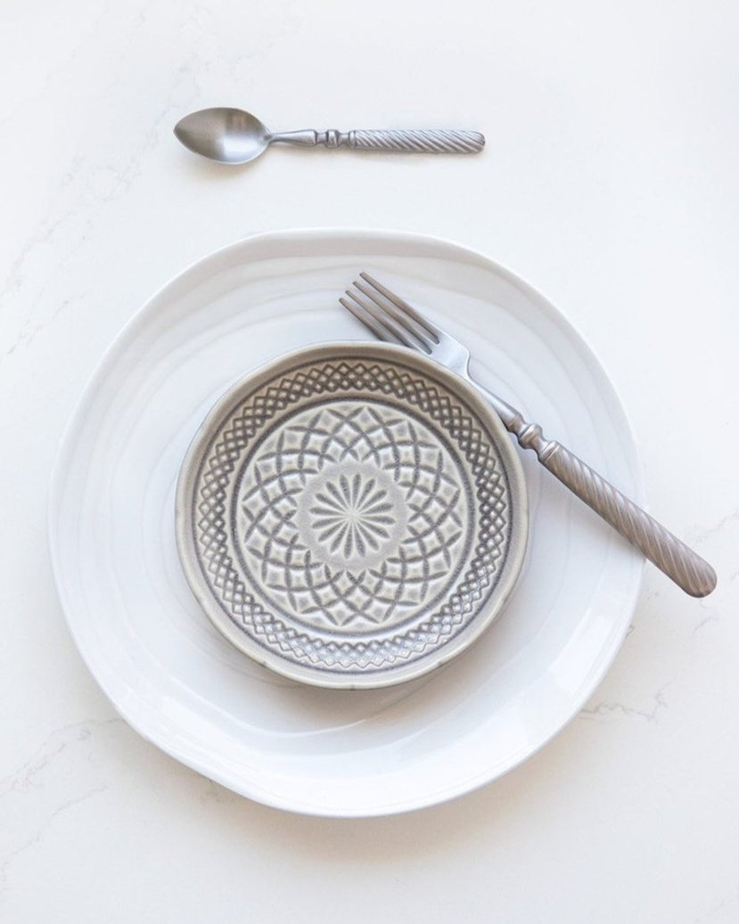 Teak 12-delige Serviesset