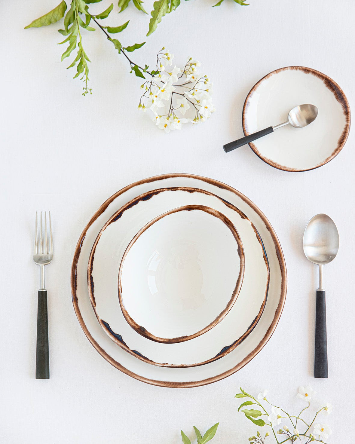 Assiette Plate Natural Brown - Organic