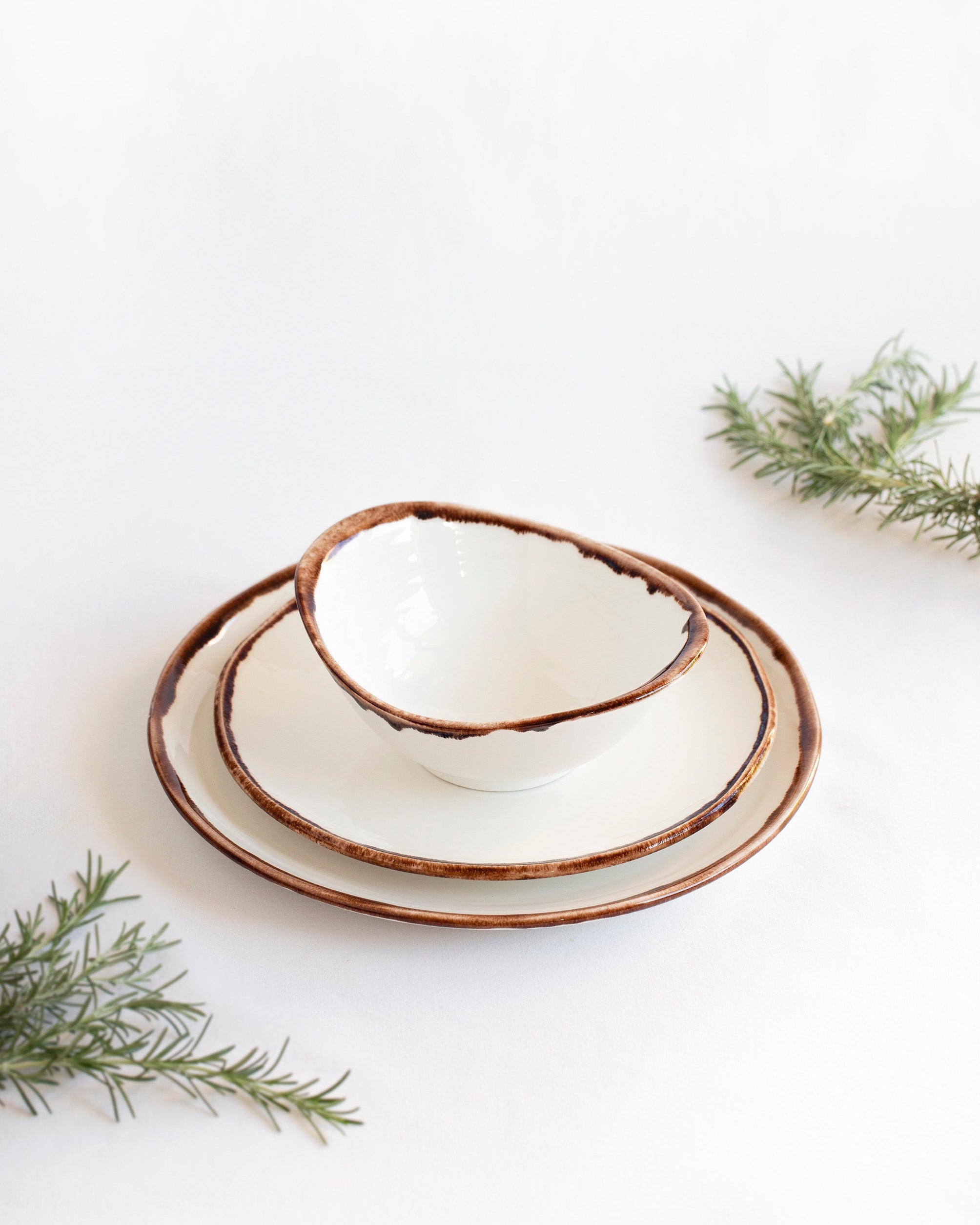 Assiette Plate Natural Brown - Organic