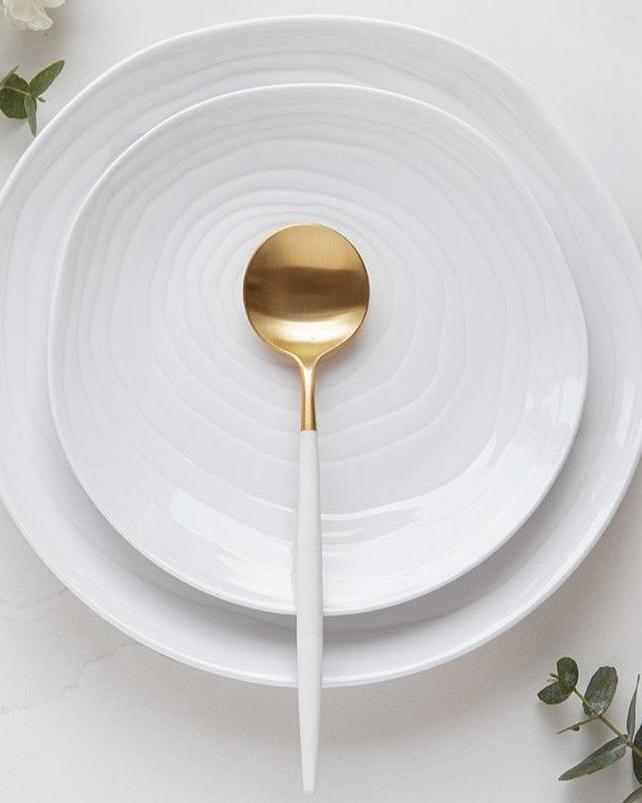 Teak 12-delige Serviesset