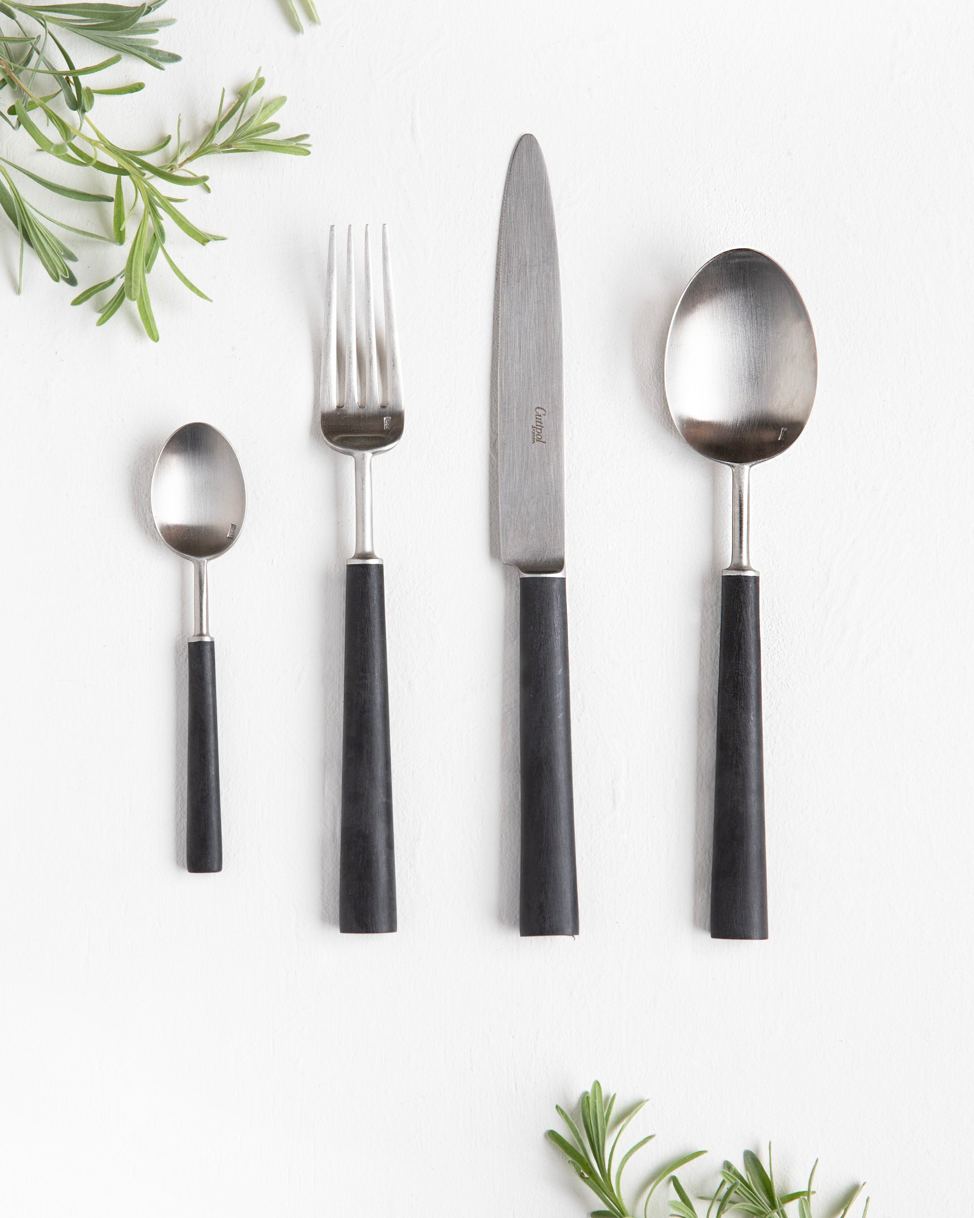 Couverts Cutipol Ebony - 24 Piéces