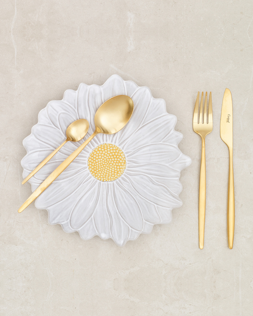 24-teiliges Cutipol Solo Gold Matte Besteckset