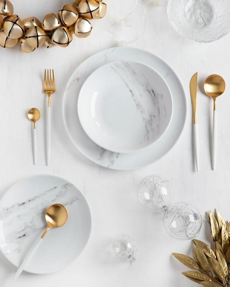 Marble 12-teiliges Geschirrset