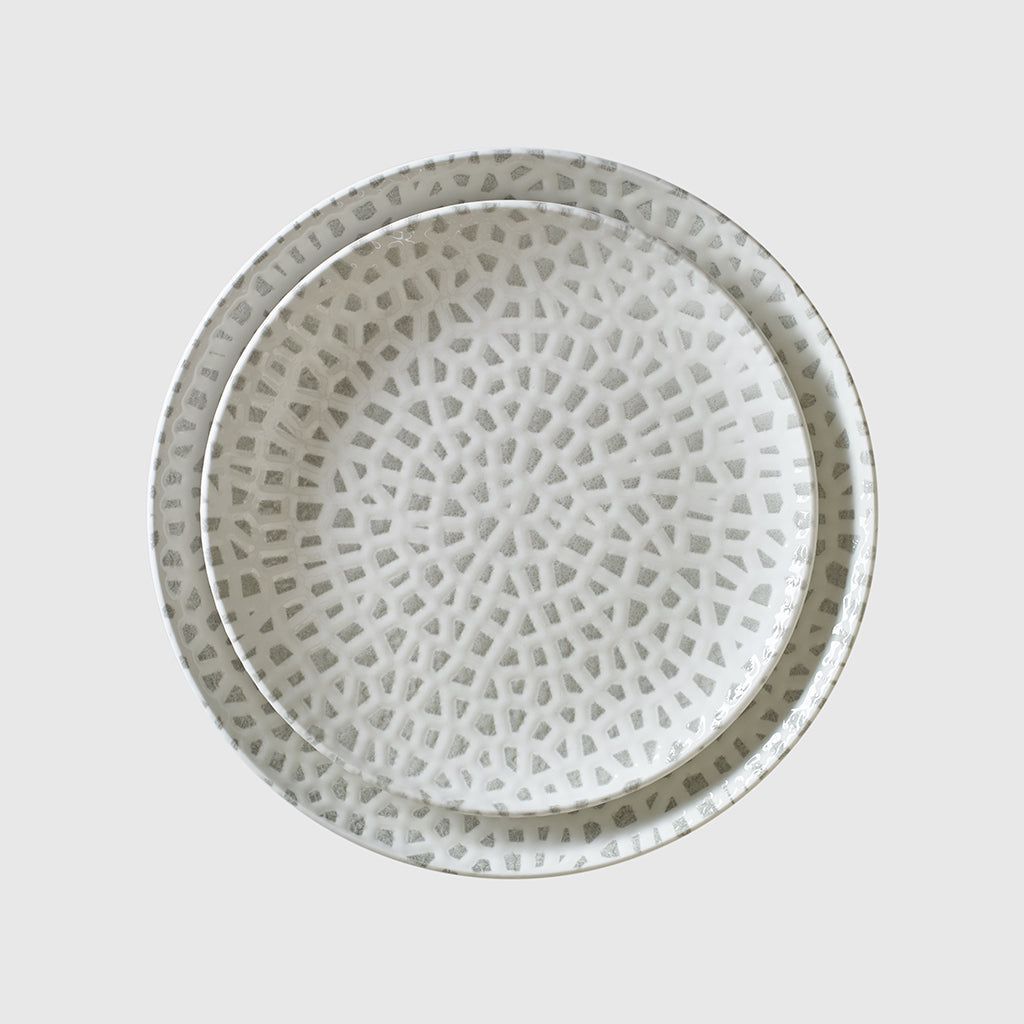 Mosaic Forest Green 12-teiliges Geschirrset