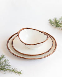 Natural Brown "Organic" 12-piece Dinner Set