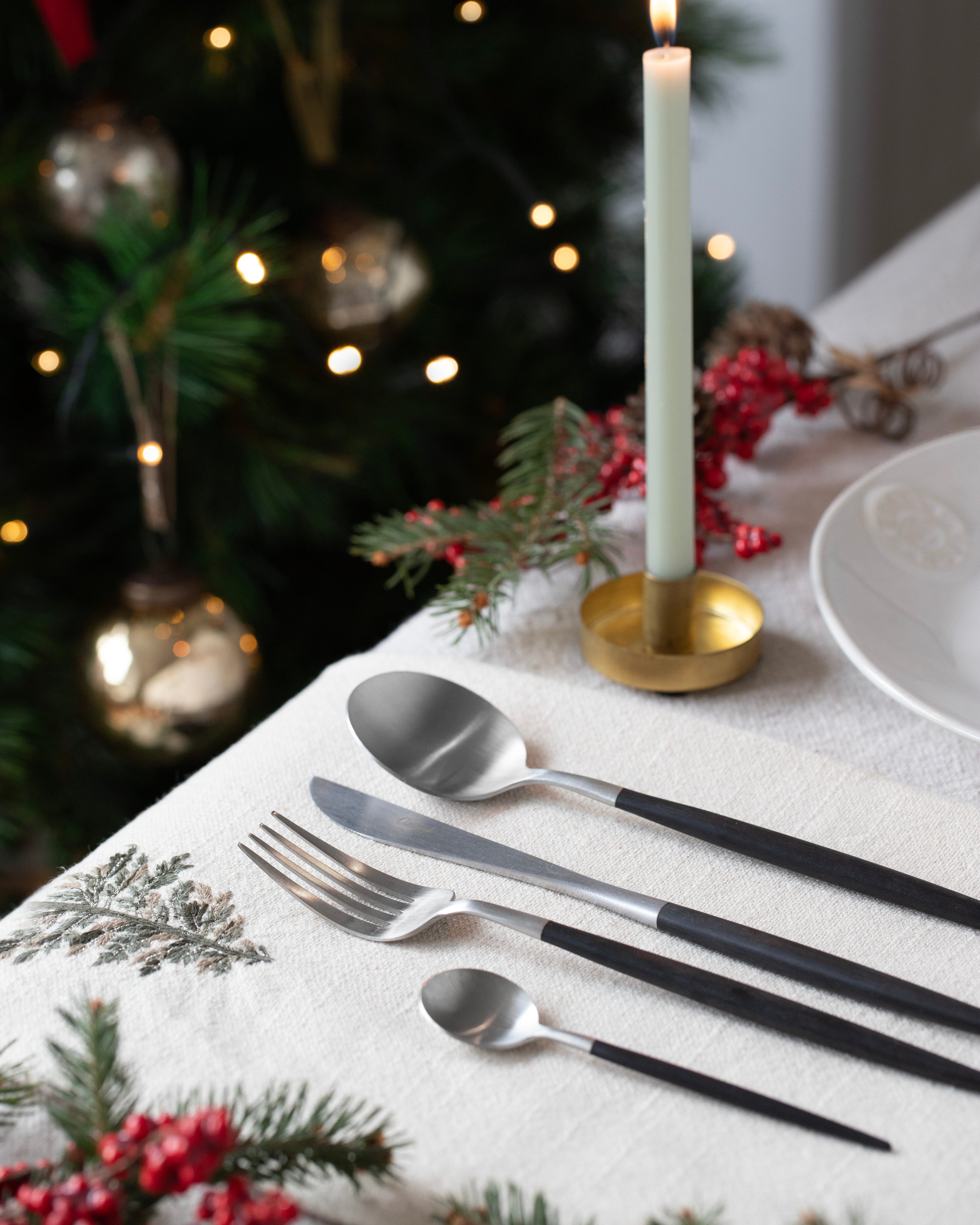 Cubertería 4 piezas Cutipol Goa Black