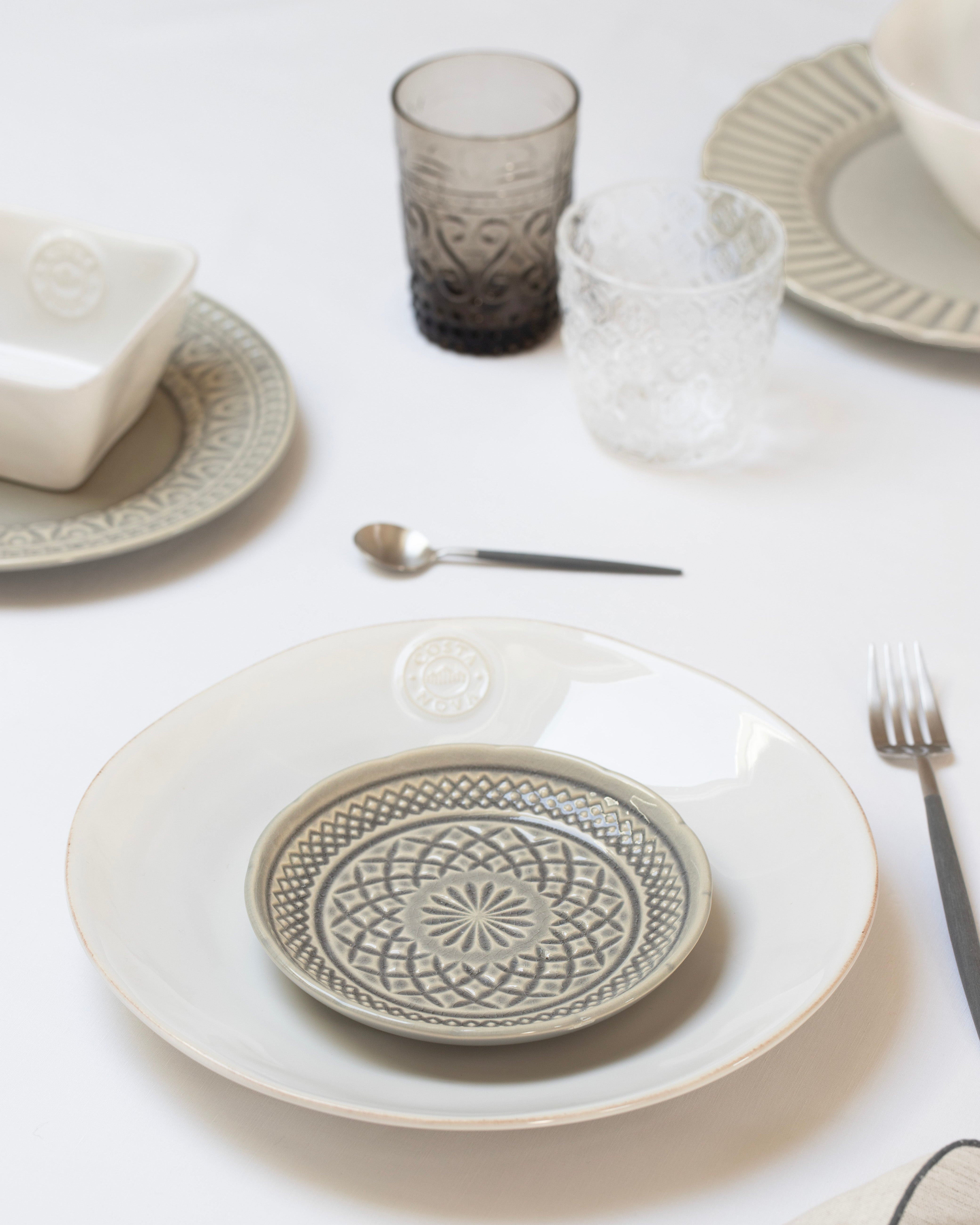 Plato llano Nova White