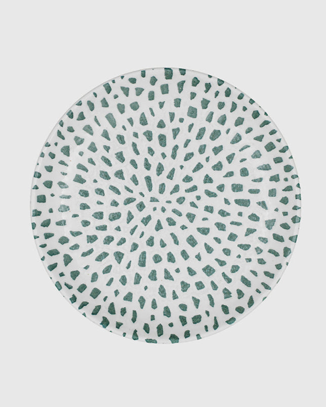 Dinner Plate Mosaic Forest Green