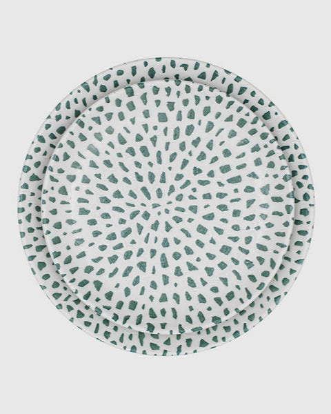 Dessert Teller Mosaic Green Forest
