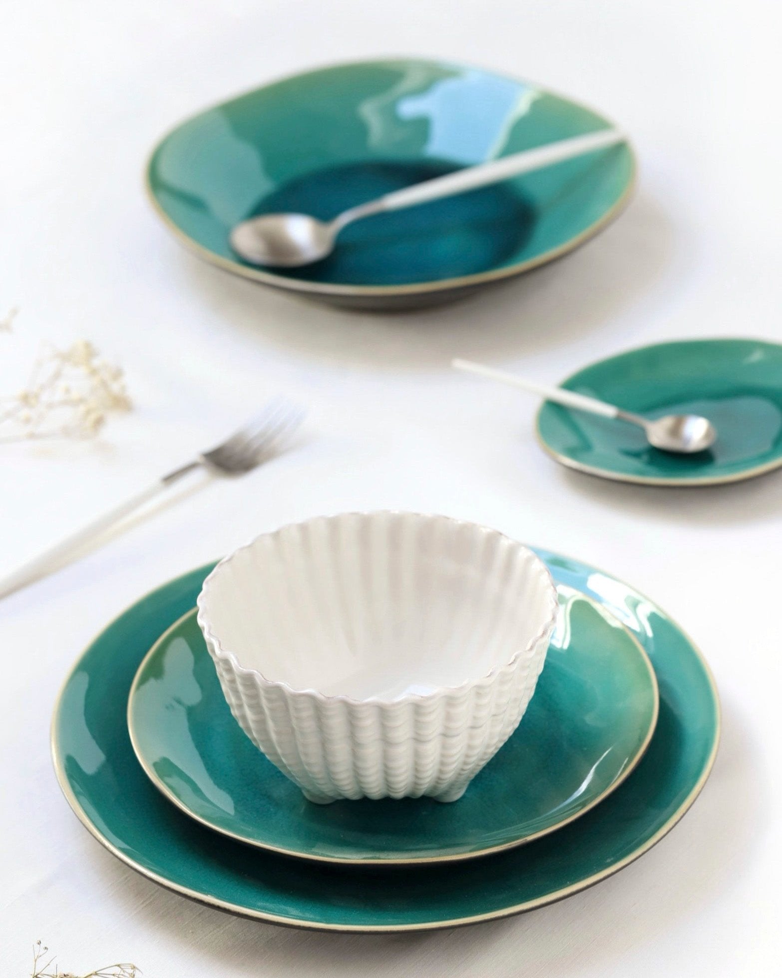 Riviera Blue 12-delige Serviesset