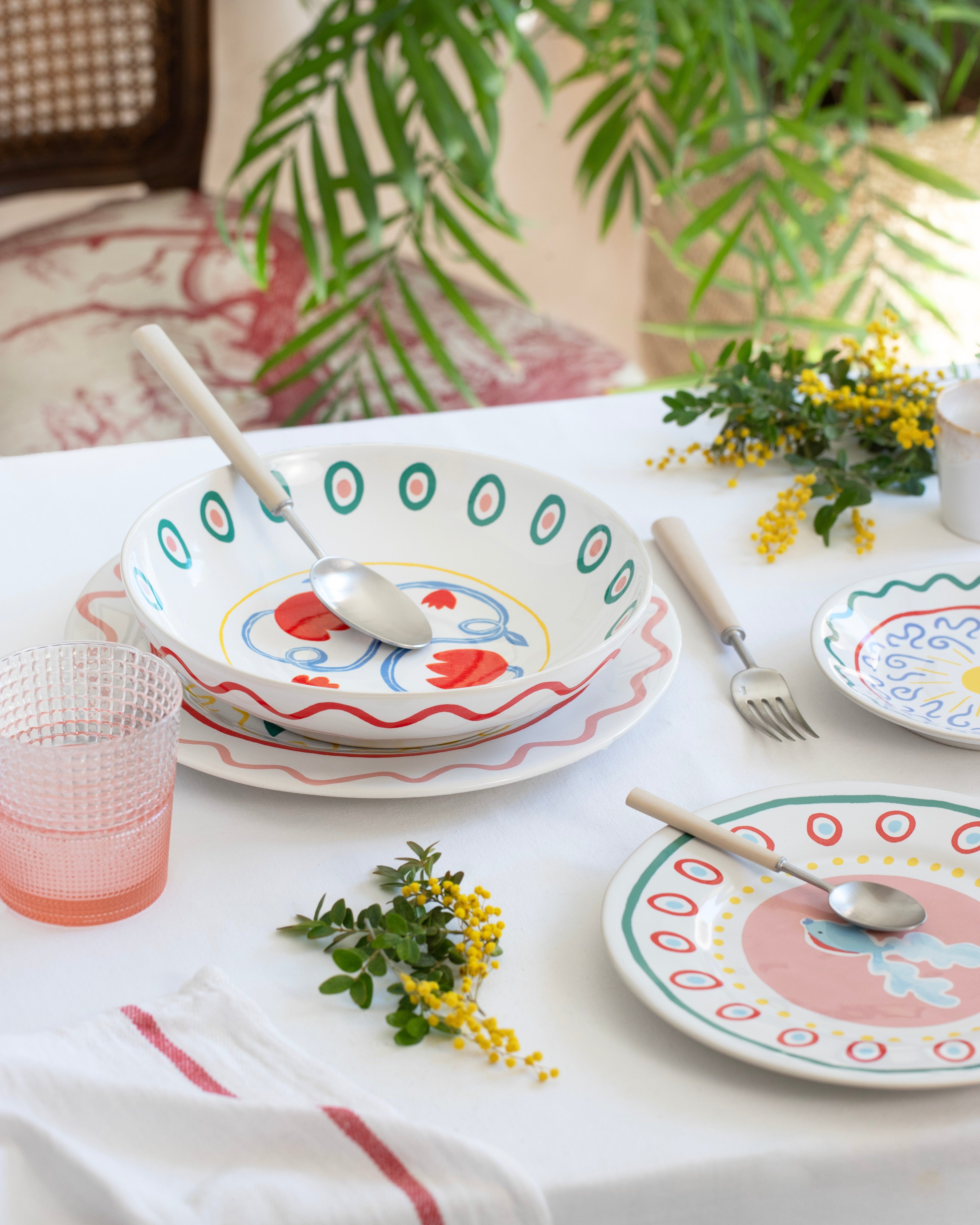 Plato hondo Tulip Summer Bliss