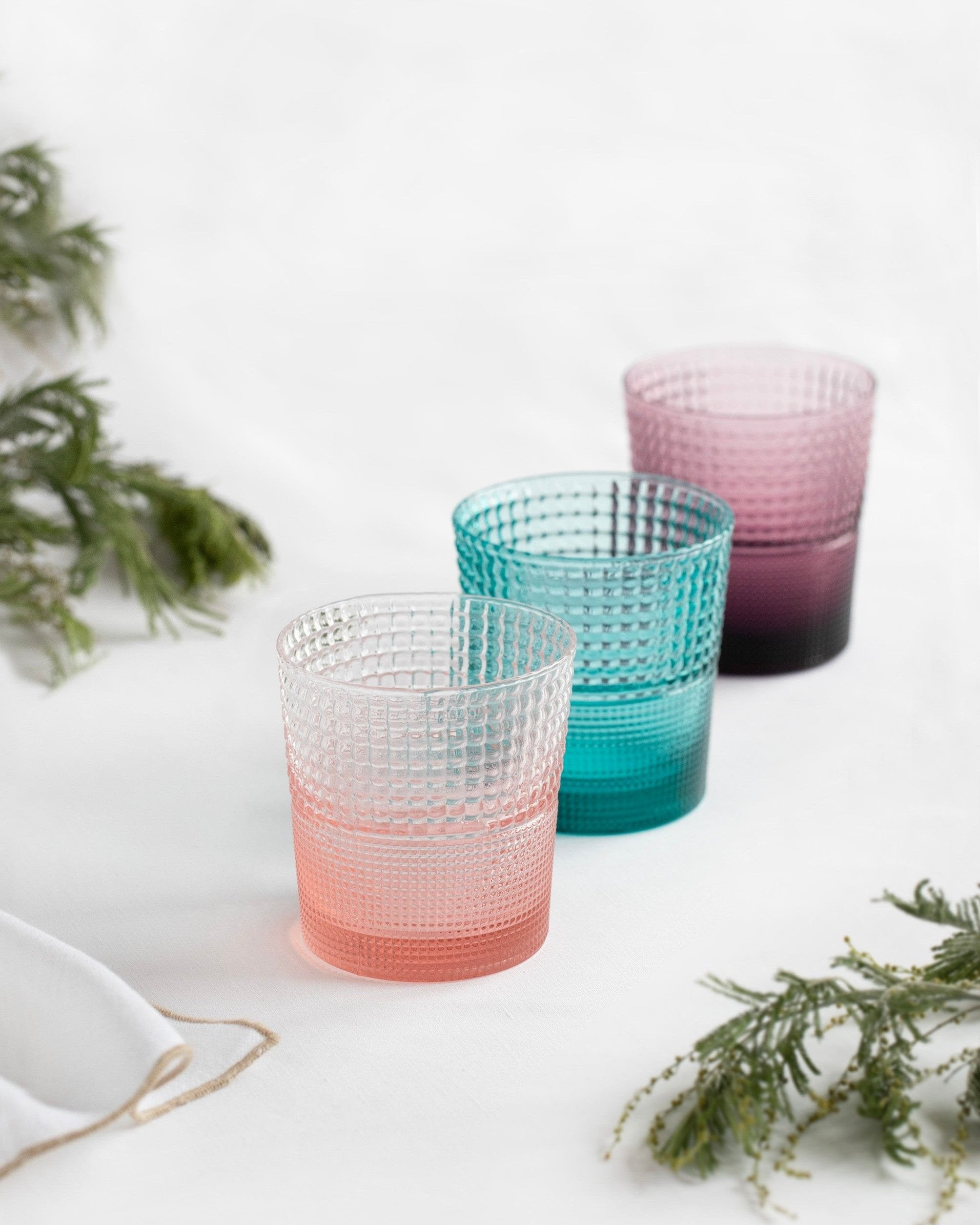 Set mit 6 Pikes Pink-Gläsern