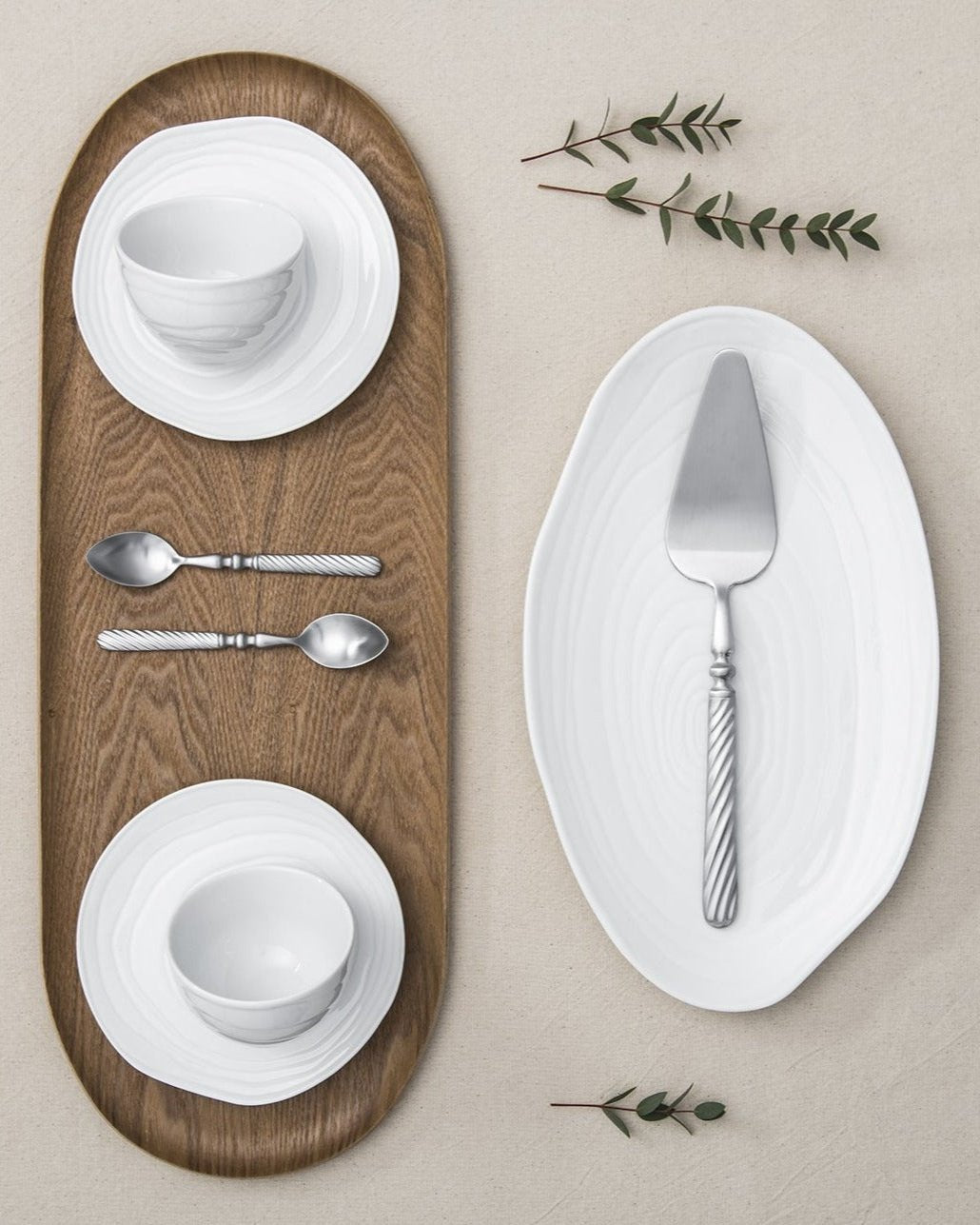 Teak White - Set of 2 coffee cups