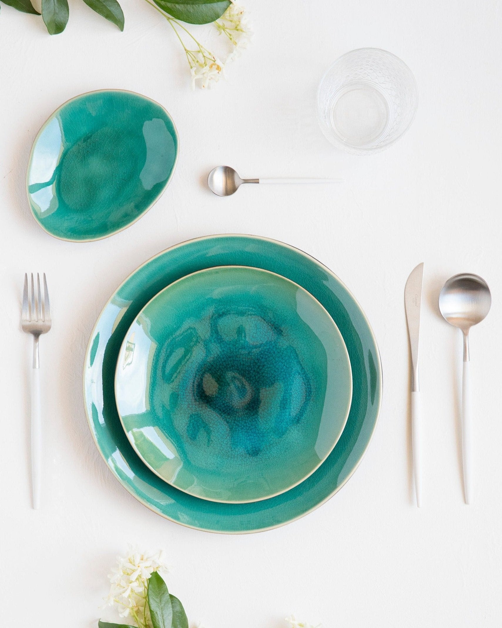 Assiette Plate Riviera Blue
