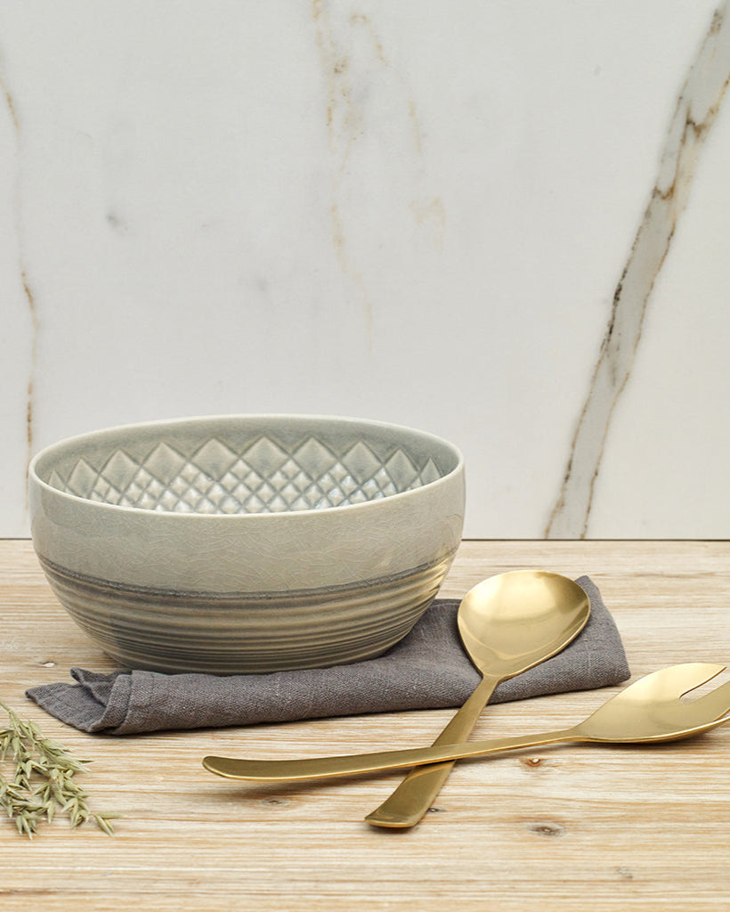 Couverts à salade Tribeca Or Vintage