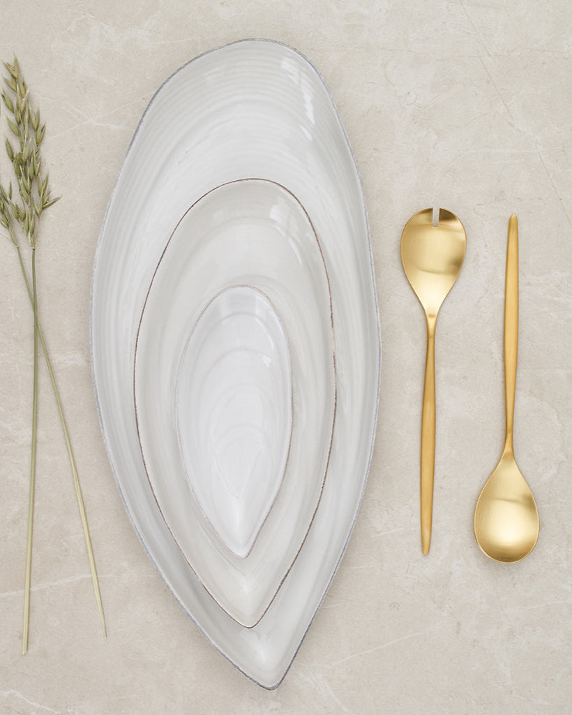 Solo Gold Matte Salad Set