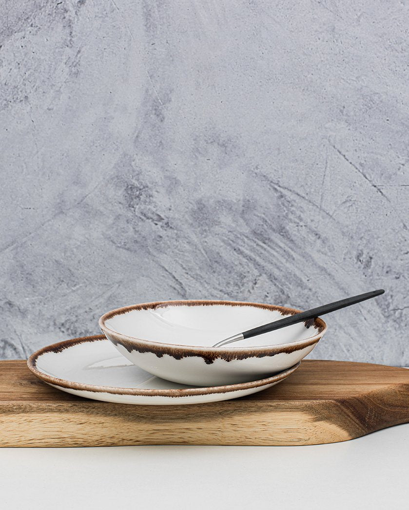 Plato hondo 25 cm Regular Natural Brown