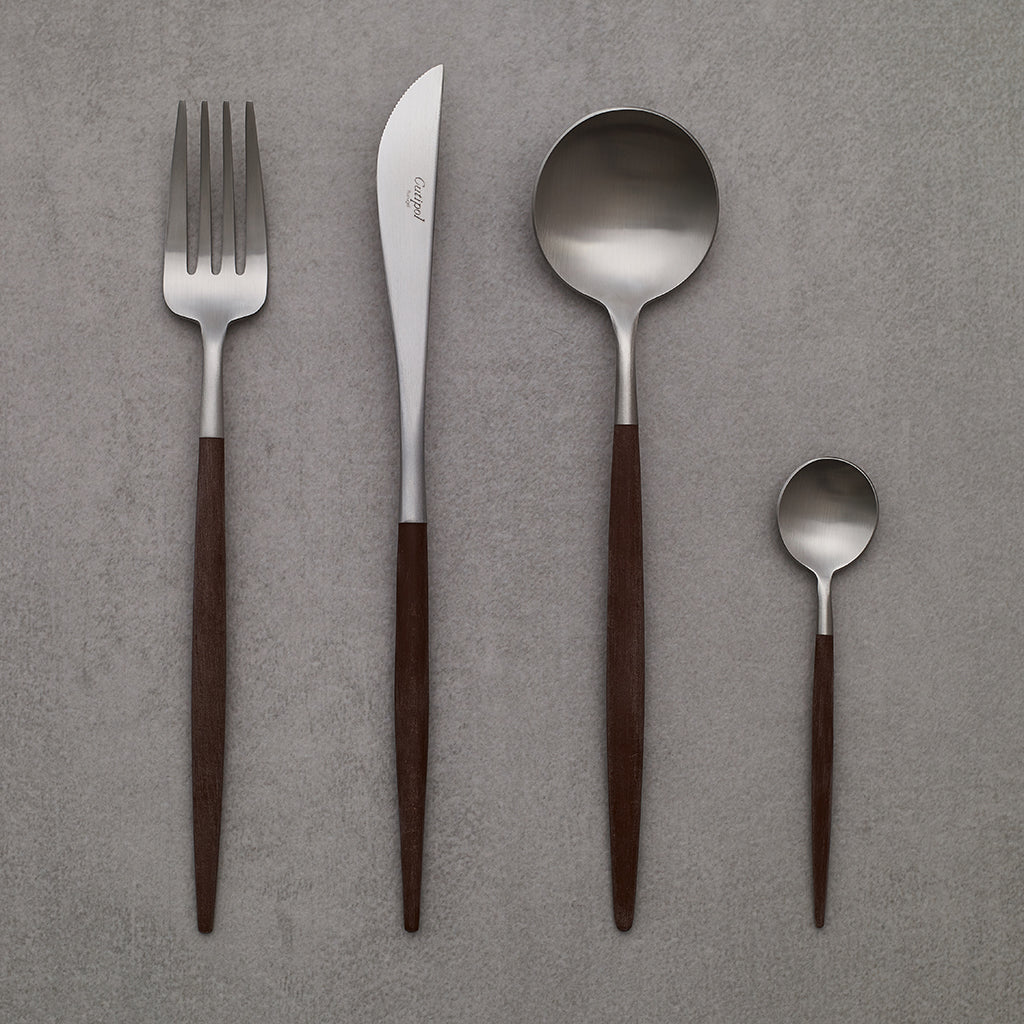Set 4 cubiertos Cutipol Goa Brown