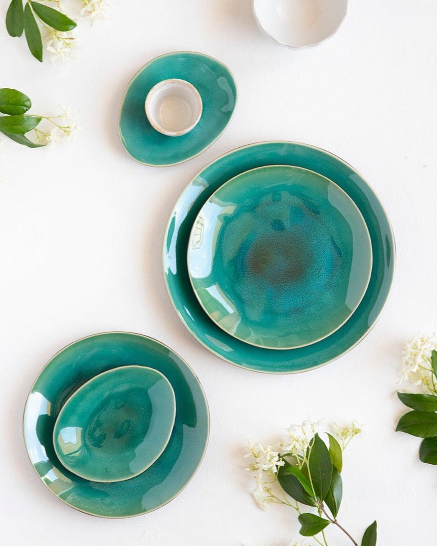 Plato de postre Riviera Blue