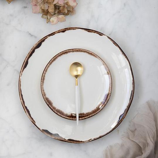 Assiette Plate Natural Brown - Organic