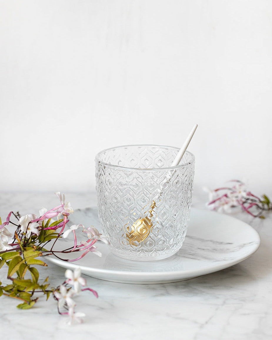 Set mit 6 Textures-Gläsern