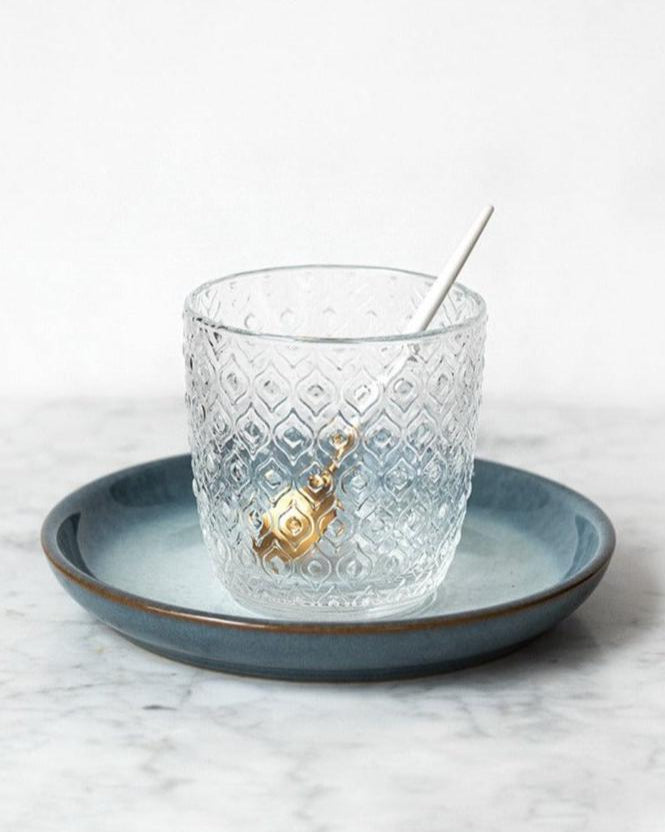 Set 6 glasses + jug Textures Smoke Grey