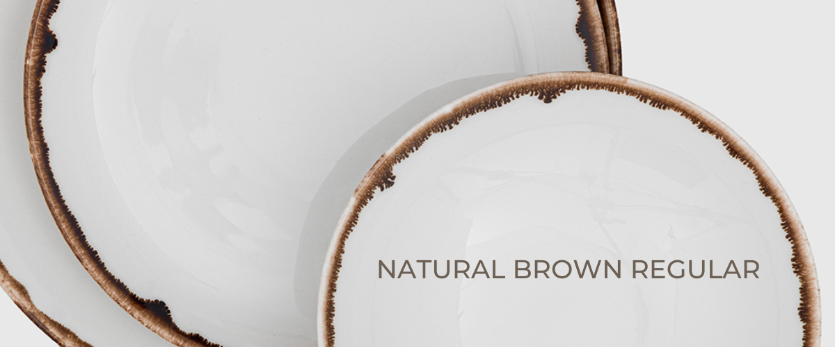 Vajilla completa 12 piezas Natural Brown