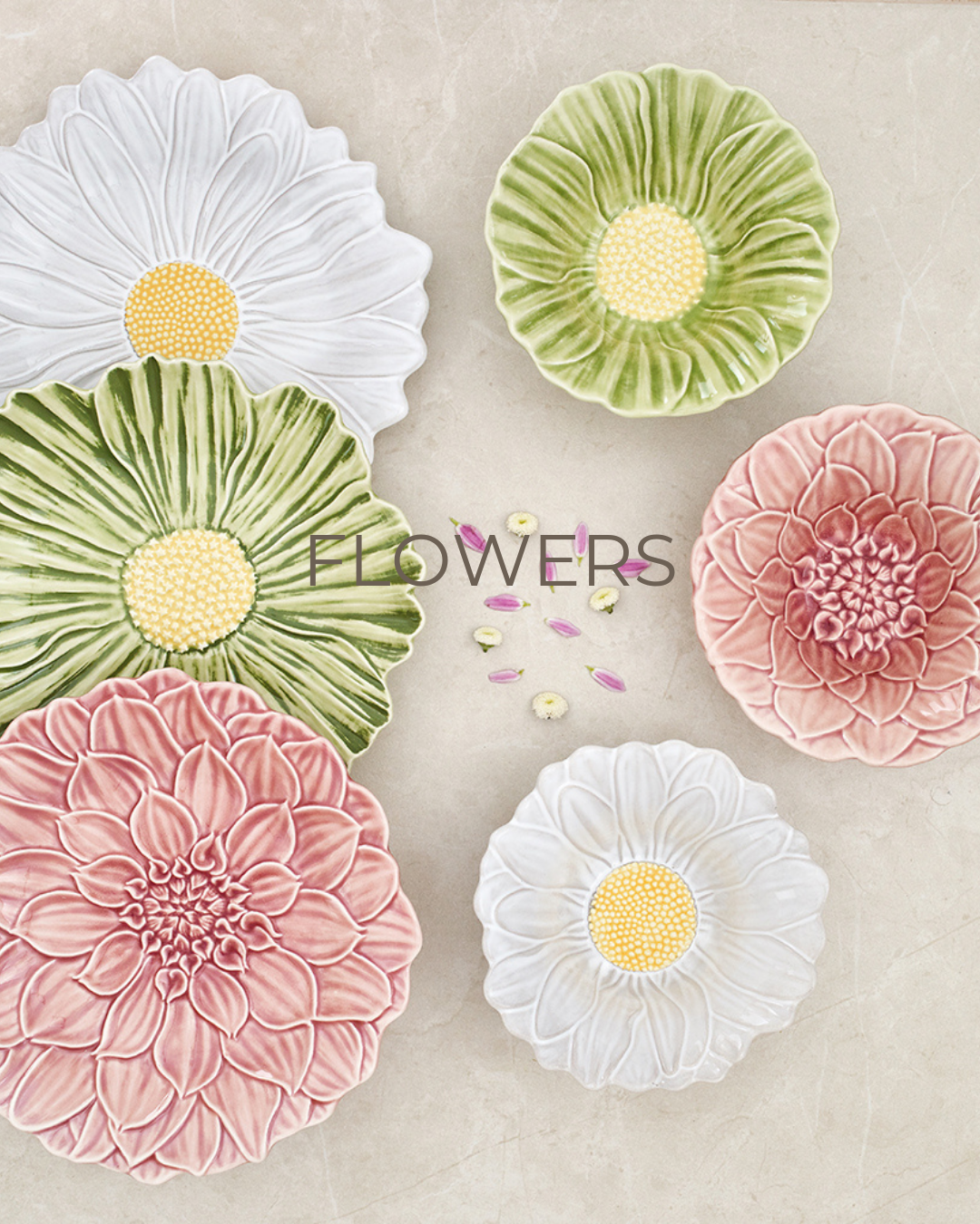 Set 6 pieces Flowers