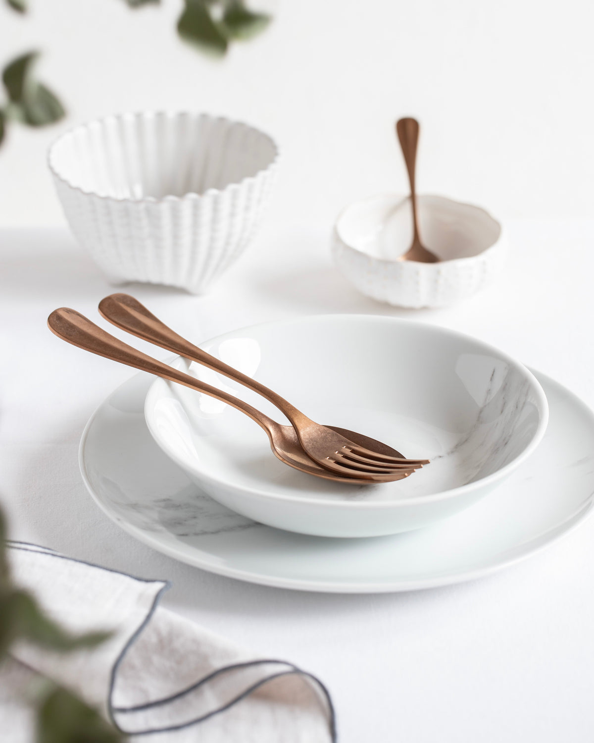 Baguette Vintage Copper 24-Piece Cutlery Set