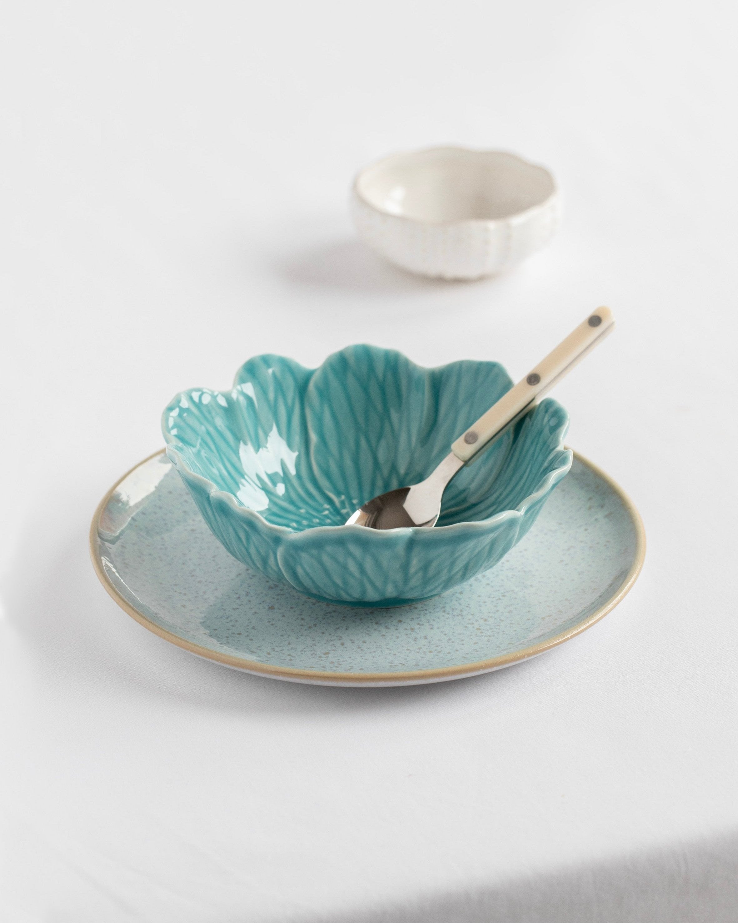 Turquoise Flora Bowl