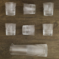 Set 6 glasses + jug Pikes Clear