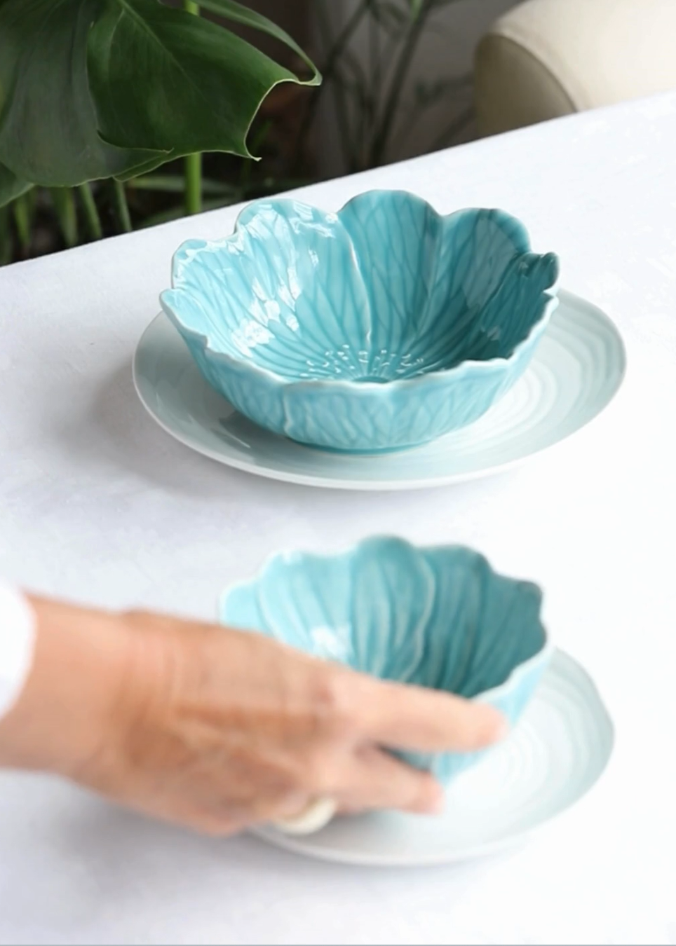 Turquoise Flora - Bowl