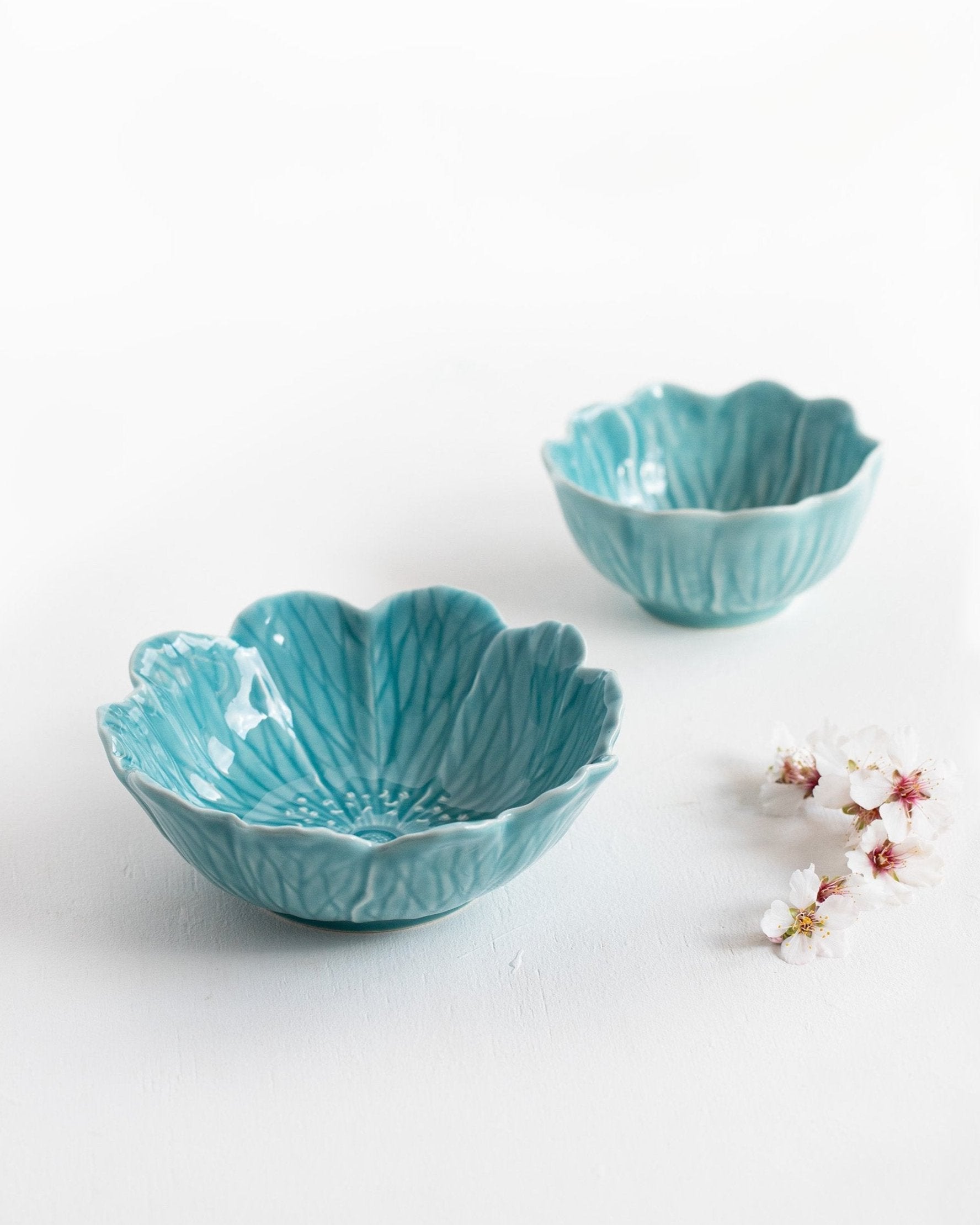 Turquoise Flora Bowl