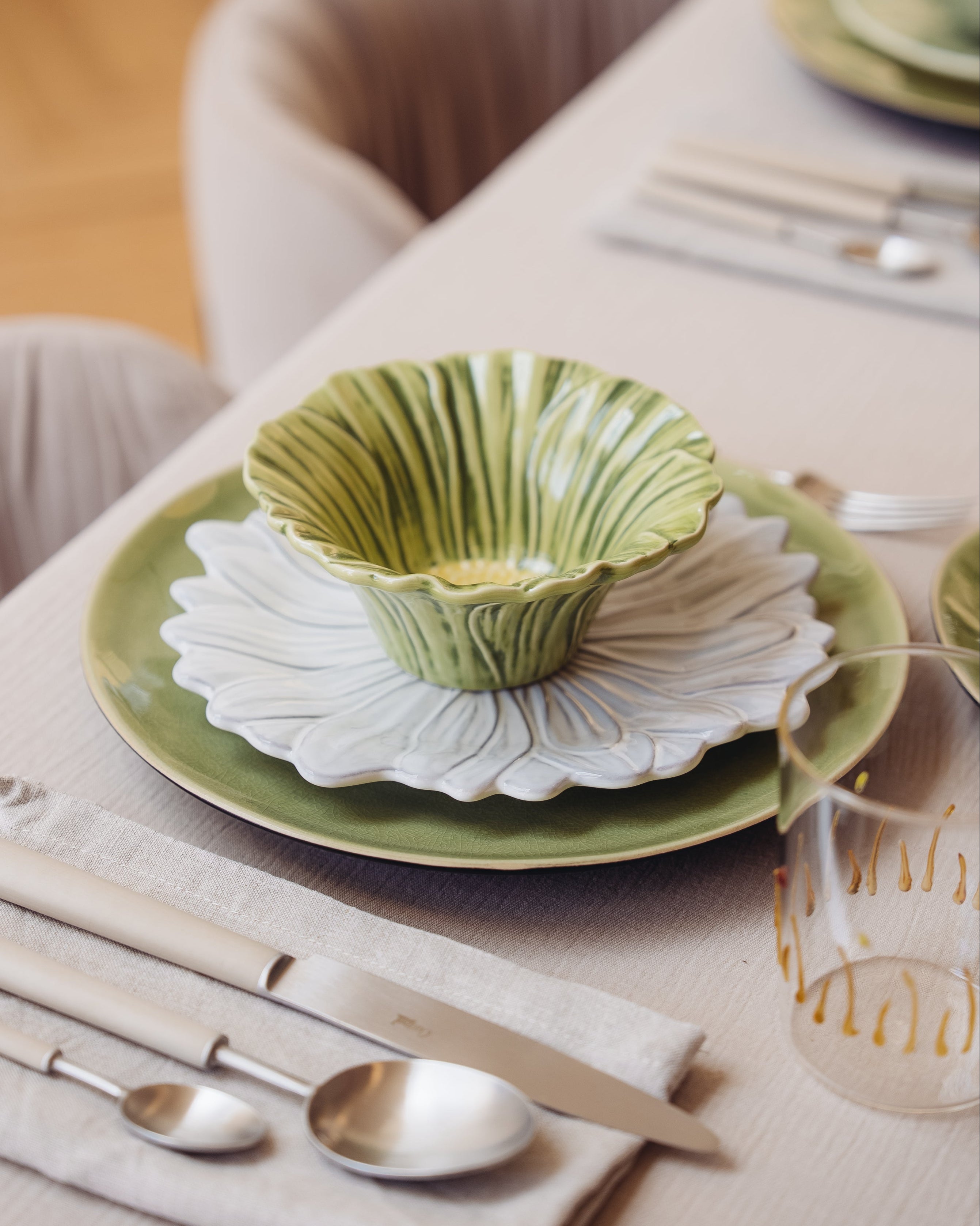 Green Flower - Bowl