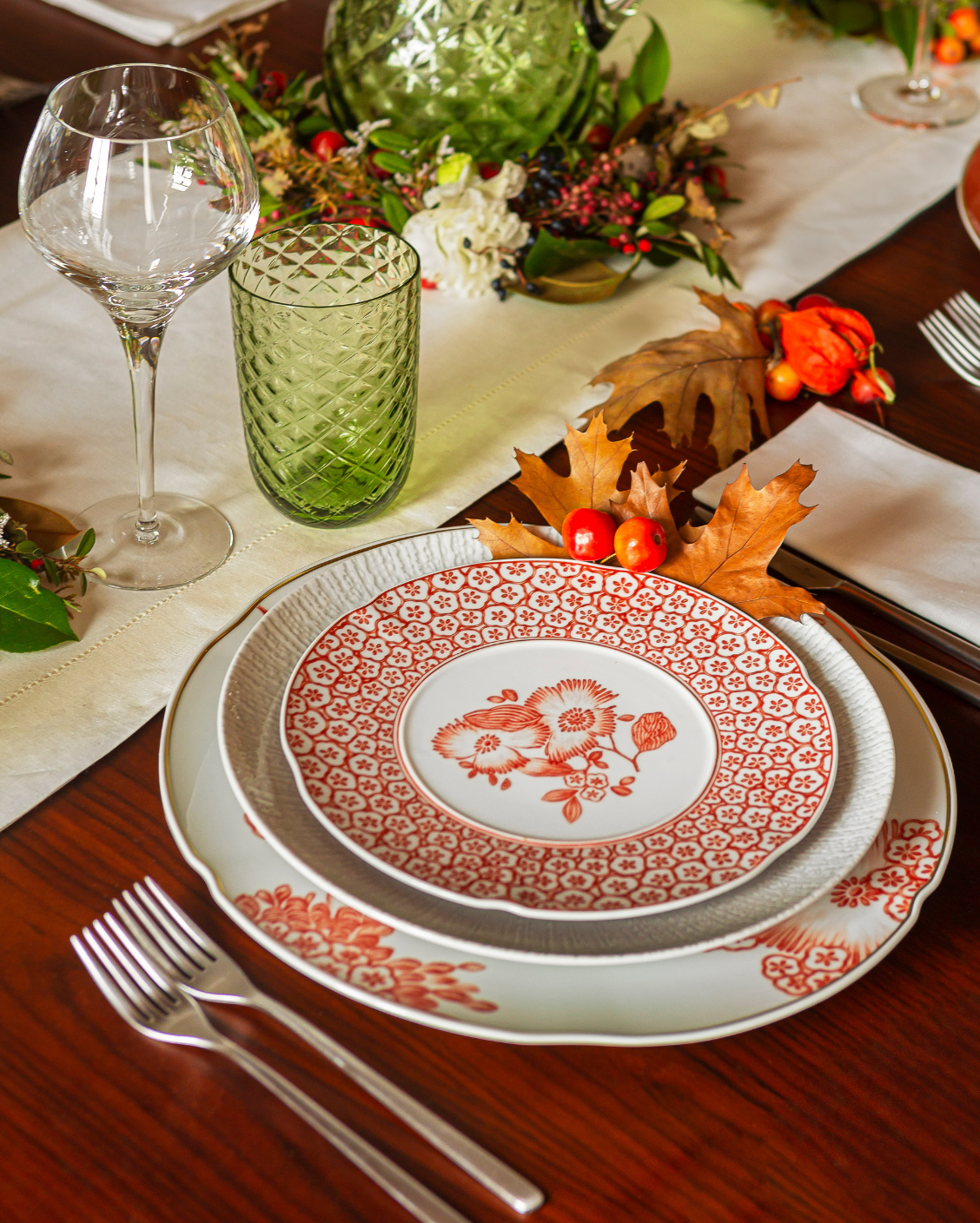 Coralina Dessert Teller Satz mit 6 Einheiten