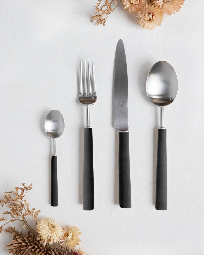 Cutipol Ebony Cutlery Set - 4 piece -