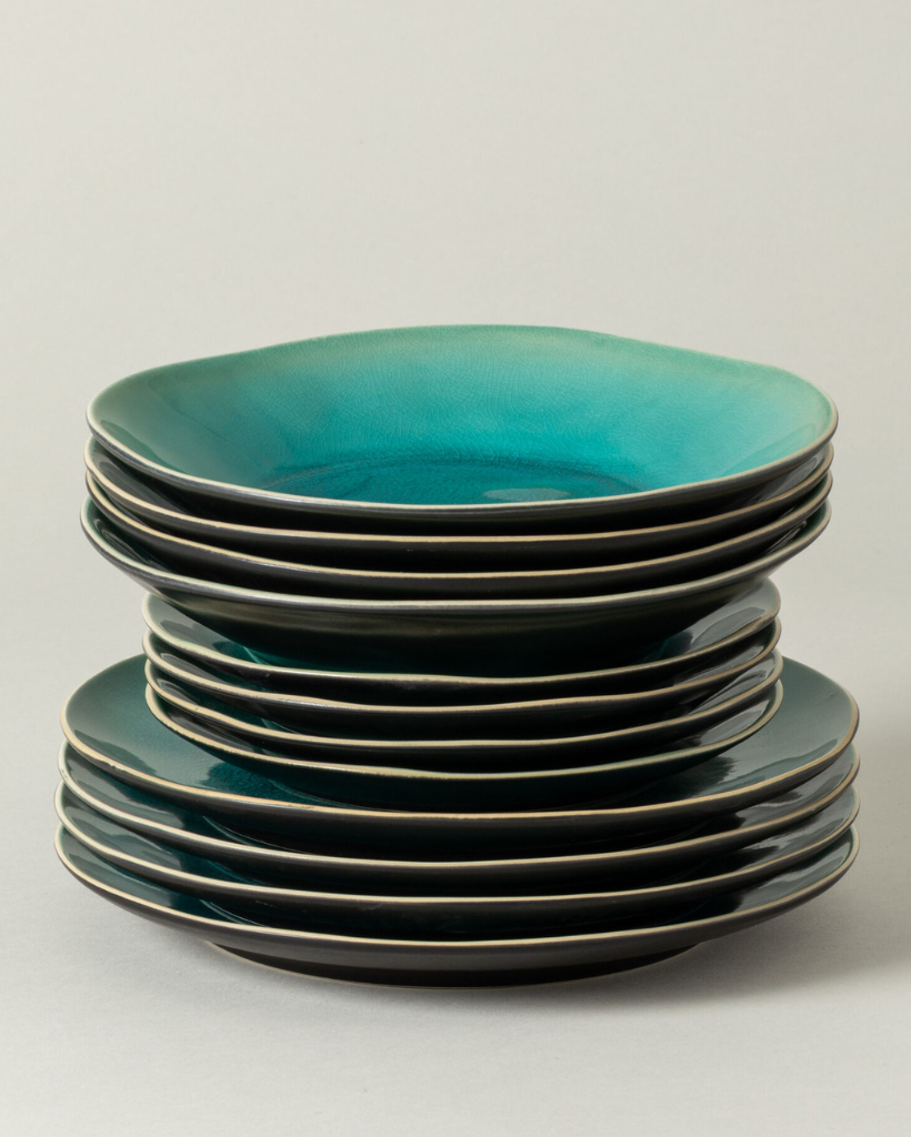 Riviera Blue 12-piece Dinner Set