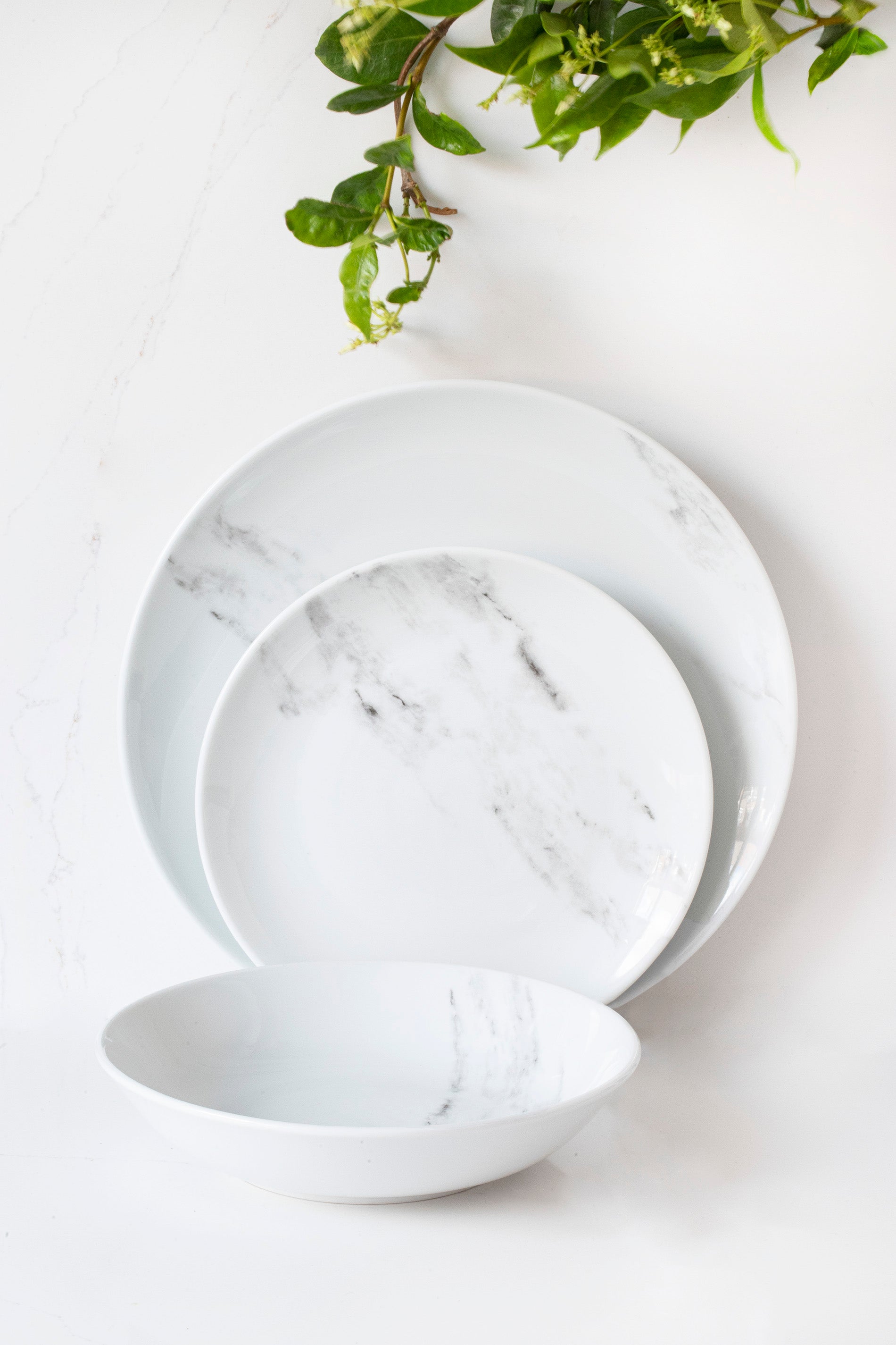 Marble 12-piece dinner set