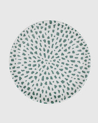 Assiette Plate Mosaic Forest Green