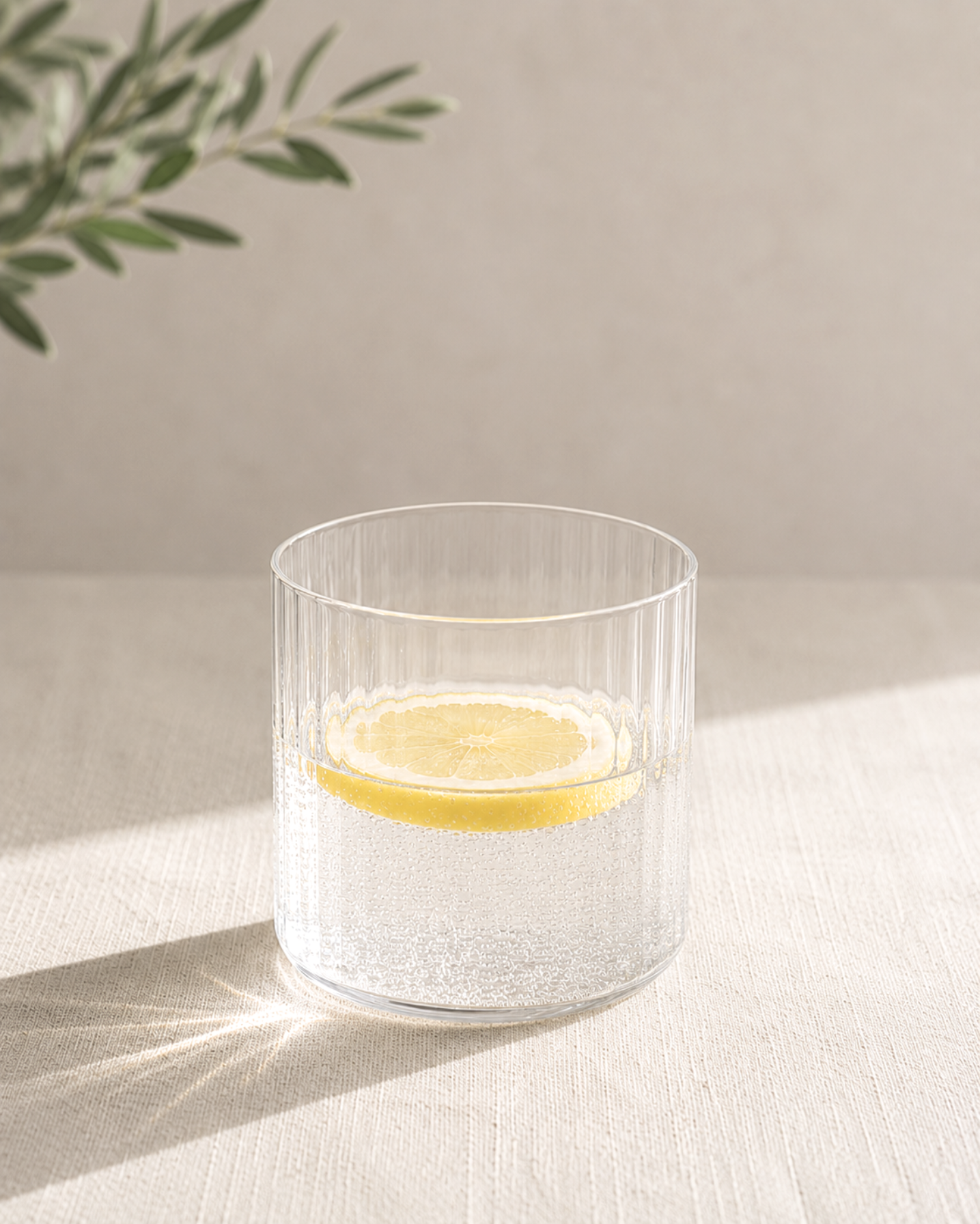 Set of 2 H2O Reeded Glasses