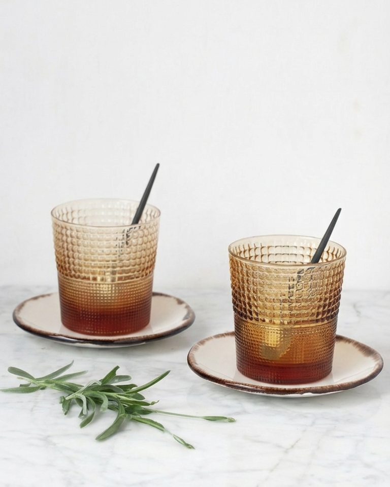 Ensemble de 6 verres Pikes Ambre