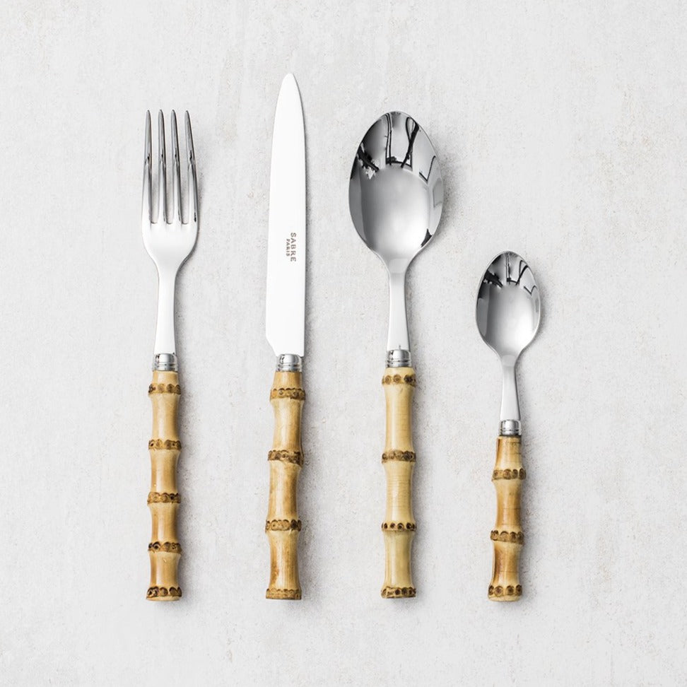 Sabre Paris Panda Bambu Cutlery Set - 24 Piece -