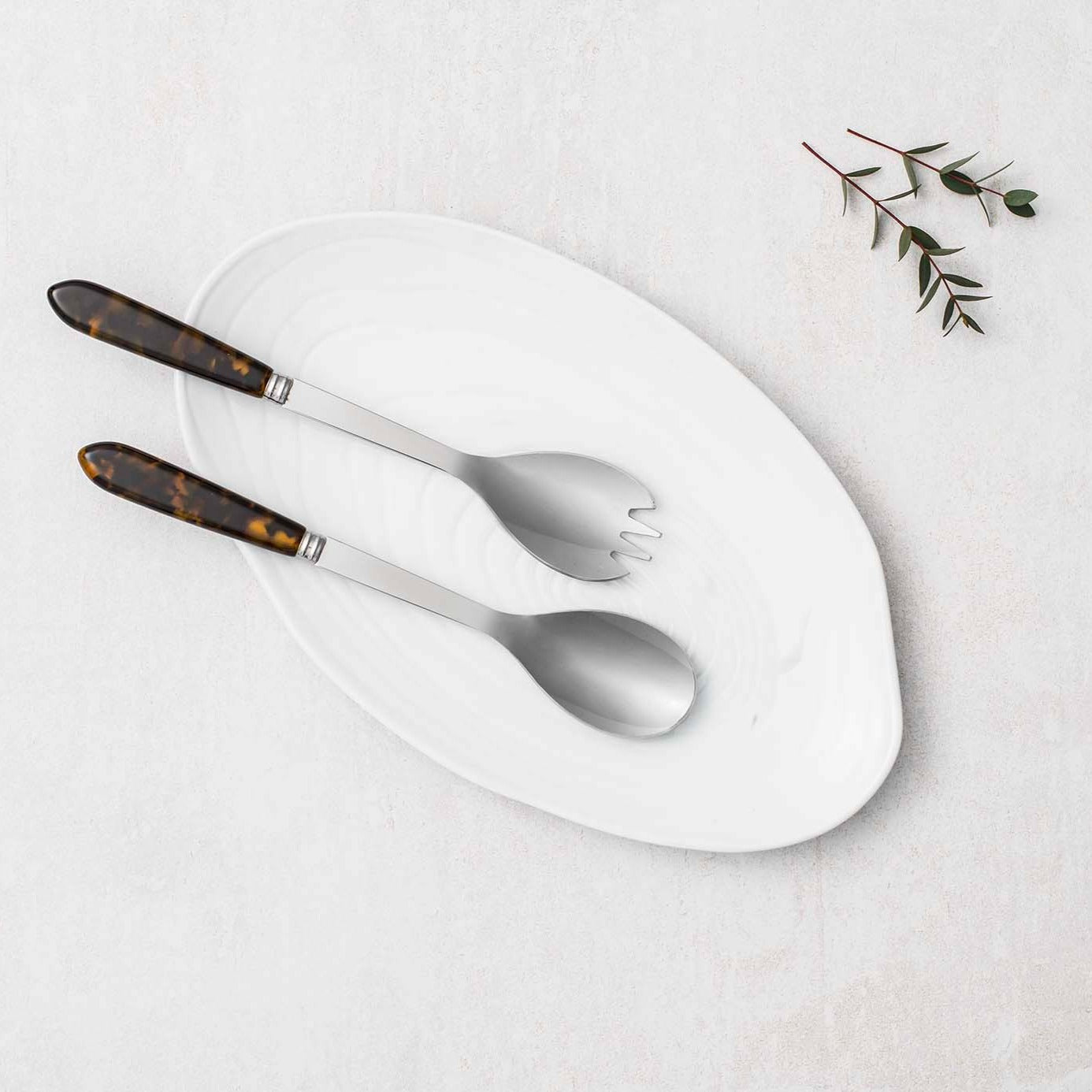 Salad serving set  Sabre Tortoise