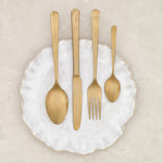 Tribeca Vintage Gold Cutlery Set - 4 Piece -