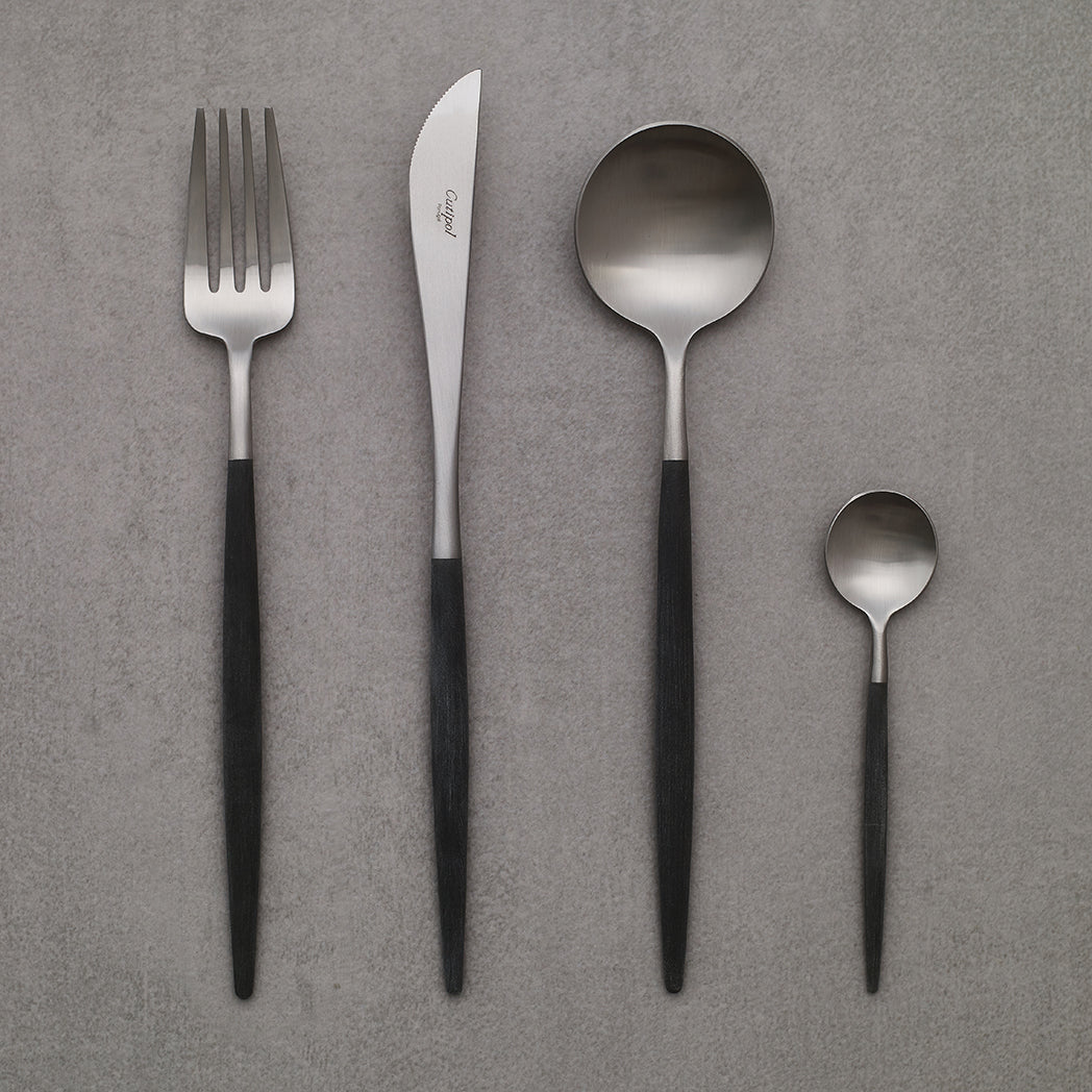 Cutipol Goa Black Cutlery set- 4 piece -