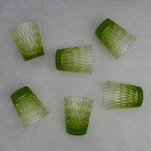 Set 6 vasos Impressions Acid Green