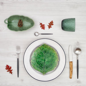 Riviera Green - Leaf salad plate