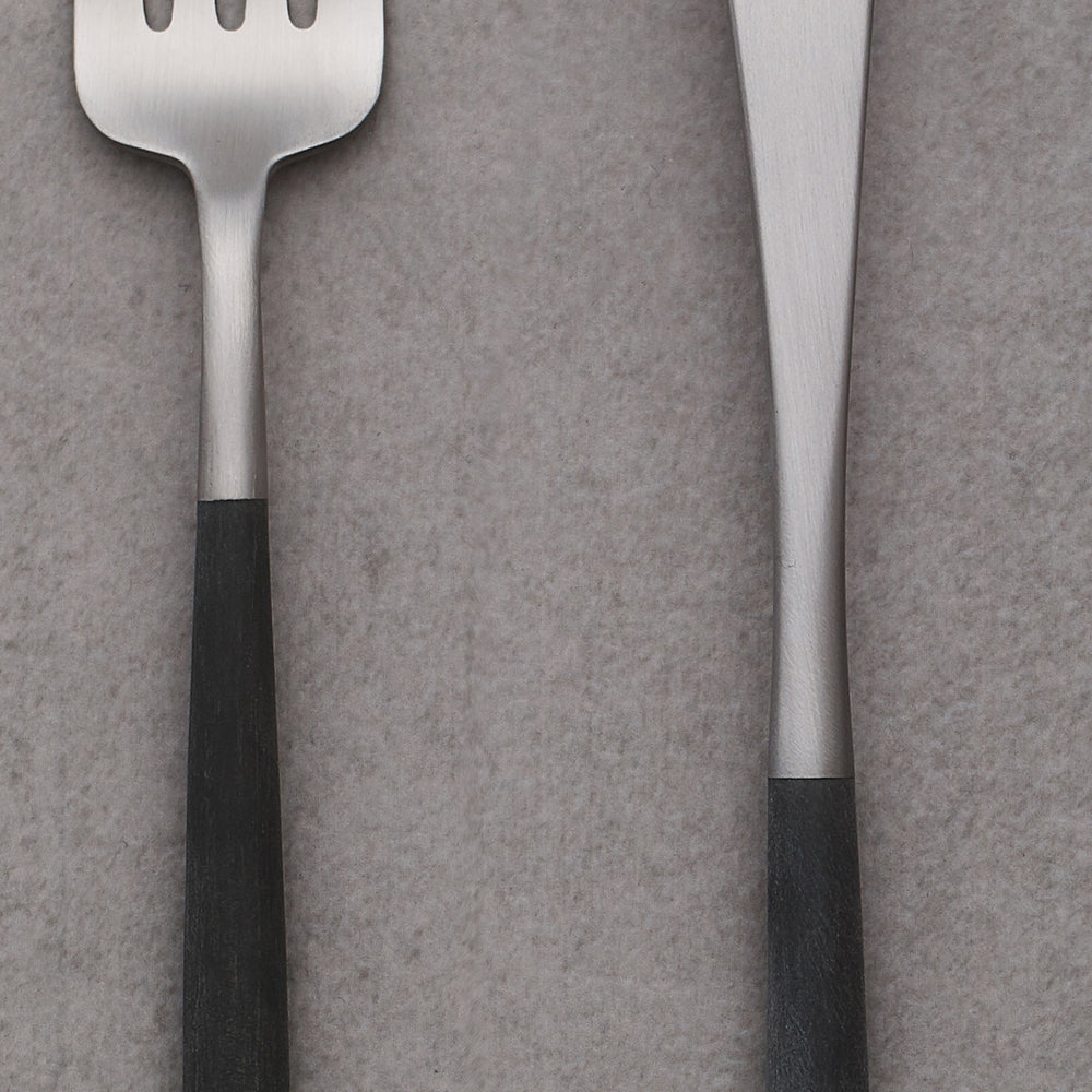 Cutipol Goa Black Cutlery set- 4 piece -