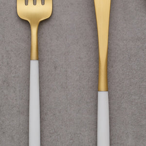 Cutipol Goa White Gold Cutlery Set - 24 Piece -
